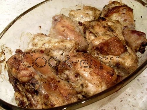 Крылья, запеченные с гречкой – кулинарный рецепт