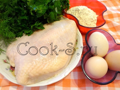 куриные биточки с яйцом - ингредиенты