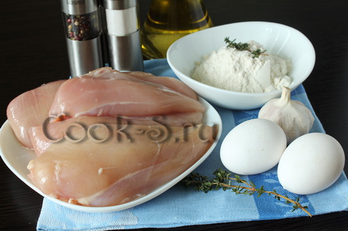 куриные отбивные на сковороде - ингредиенты