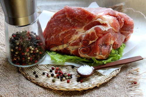мясо запеченное в духовке - ингредиенты