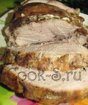 Запечь окорок свиной в духовке в фольге рецепт с чесноком и горчицей с фото пошагово