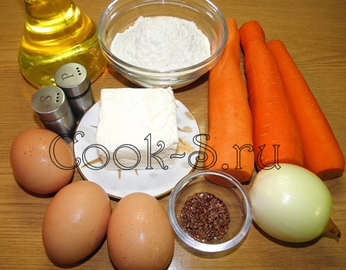 оладьи из моркови - ингредиенты