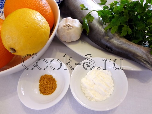 рыба под апельсиновым соусом - ингредиенты