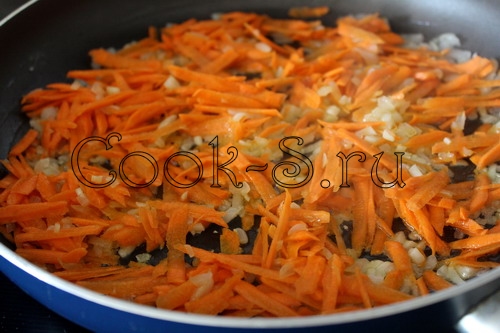 гречка с овощами - морковь
