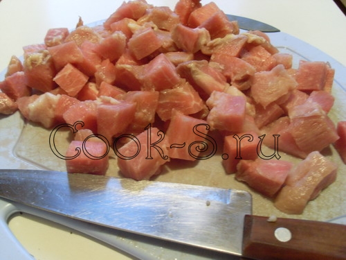 картофельная бабка с мясом - свинина