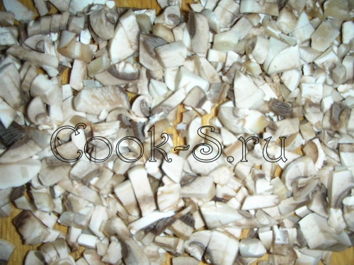 макароны фаршированные - грибы
