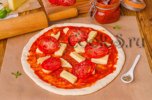 пицца маргарита рецепт в домашних условиях в духовке с фото пошагово