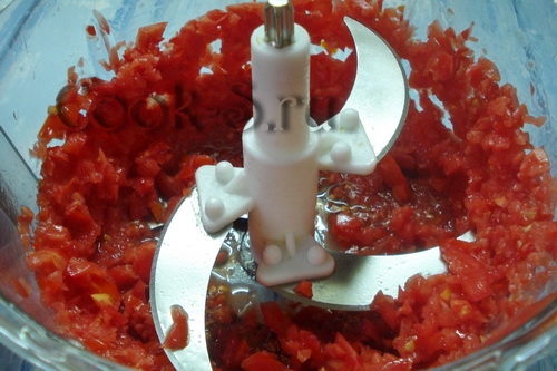 измельчить томаты