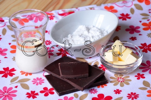 ингредиенты для шоколадной глазури