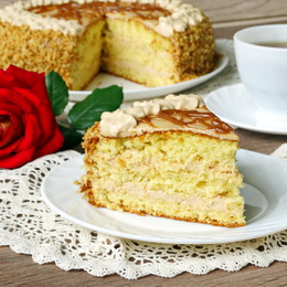 Медовый торт со сметанным кремом пошаговый рецепт с фото