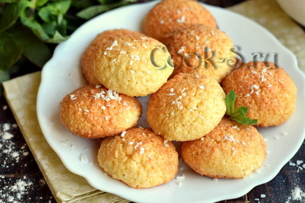 печенье с кокосовой стружкой без муки 