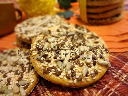 Песочное печенье с орехами, семечками и кунжутом – пошаговый рецепт приготовления с фото