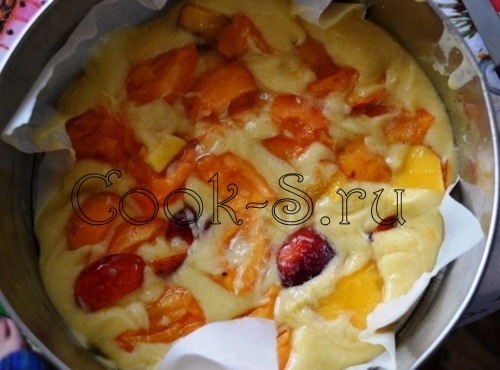 пирог с абрикосами - форма для выпечки