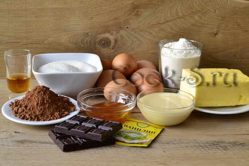 шоколадное пирожное - ингредиенты