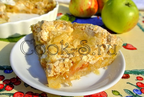 слоеный пирог с яблоками