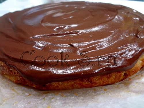 тыквенный пирог в шоколадной глазури