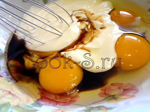 яйца сметана и соевый соус