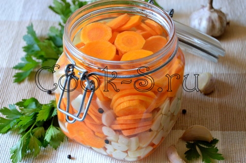 маринованная морковь с чесноком