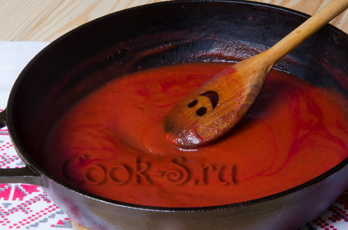 томатный соус из томатного сока