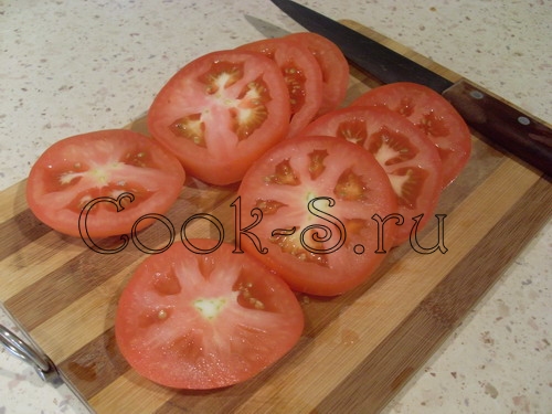 закуска из помидоров - нарезать помидоры