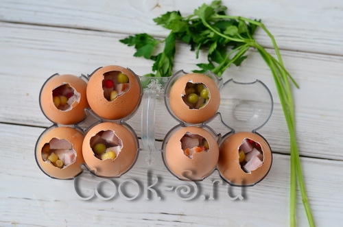 заливные яйца в скорлупе рецепт с фото